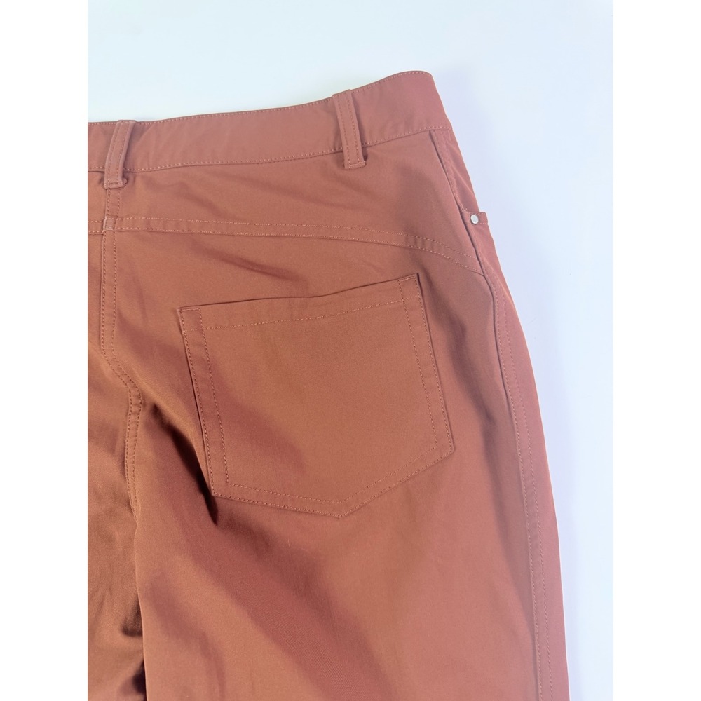 Lululemon City Sleek 5 Pocket straight Leg Pant Brown Clay Size 12 Mid Rise - Picture 7 of 10